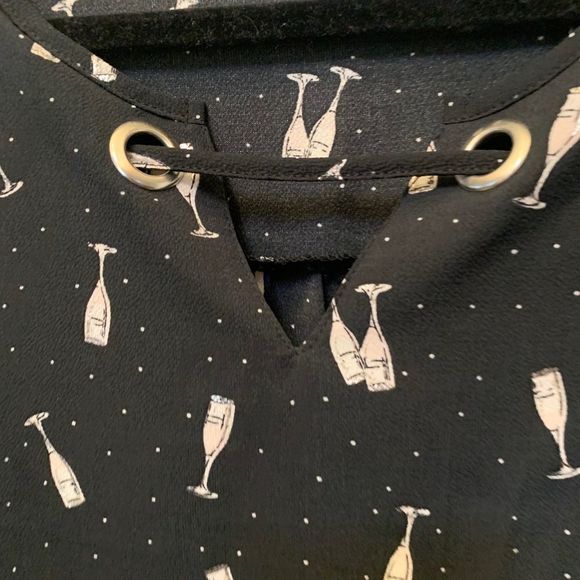 Roz & Ali PLUS Womens Champagne Printed Shirt - Picture 3 of 4